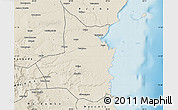 Shaded Relief Map of Mocimboa da Praia