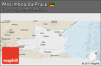 Classic Style Panoramic Map of Mocimboa Da Praia