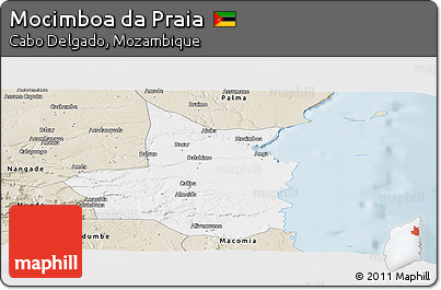 Classic Style Panoramic Map of Mocimboa Da Praia