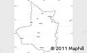Blank Simple Map of Mocimboa da Praia, cropped outside