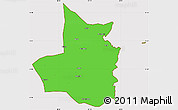 Political Simple Map of Mocimboa da Praia, cropped outside