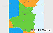 Political Simple Map of Mocimboa da Praia