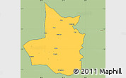 Savanna Style Simple Map of Mocimboa da Praia, cropped outside