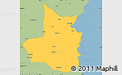 Savanna Style Simple Map of Mocimboa da Praia