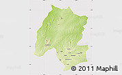 Physical Map of Montepuez, cropped outside