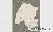 Shaded Relief Map of Montepuez, darken