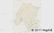 Shaded Relief Map of Montepuez, lighten
