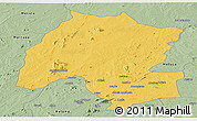 Savanna Style Panoramic Map of Montepuez