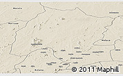 Shaded Relief Panoramic Map of Montepuez