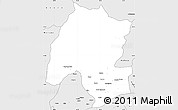 Silver Style Simple Map of Montepuez