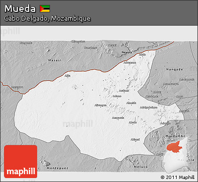 Gray 3D Map of Mueda