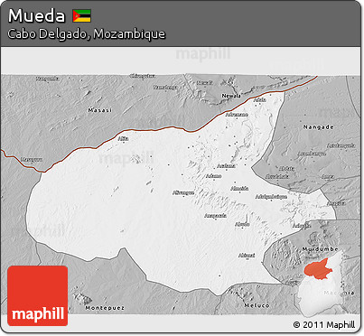 Gray 3D Map of Mueda