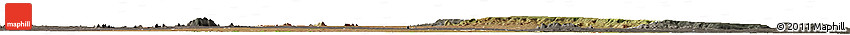 Satellite Horizon Map of Mueda, darken, semi-desaturated