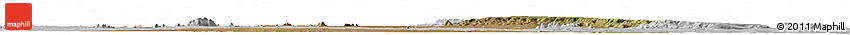 Satellite Horizon Map of Mueda, lighten, desaturated