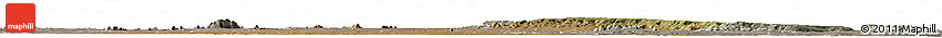 Satellite Horizon Map of Mueda, semi-desaturated
