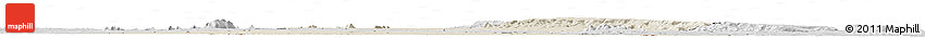 Shaded Relief Horizon Map of Mueda, desaturated