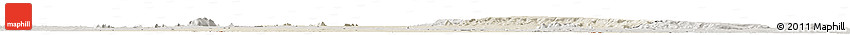 Shaded Relief Horizon Map of Mueda, semi-desaturated