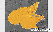 Political Map of Mueda, darken, desaturated