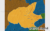 Political Map of Mueda, darken