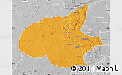 Political Map of Mueda, lighten, desaturated