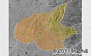 Satellite Map of Mueda, desaturated