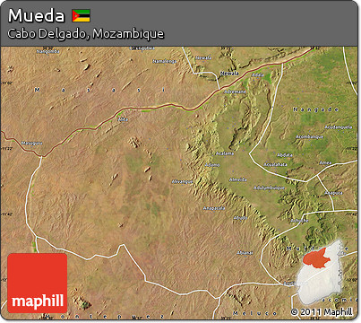 Satellite Map of Mueda