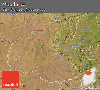 Satellite Map of Mueda