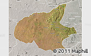 Satellite Map of Mueda, lighten, semi-desaturated