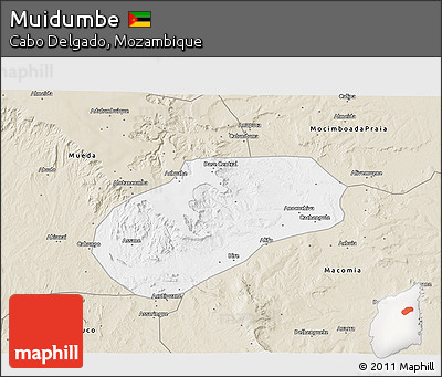 Classic Style 3D Map of Muidumbe