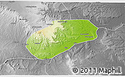 Physical 3D Map of Muidumbe, desaturated