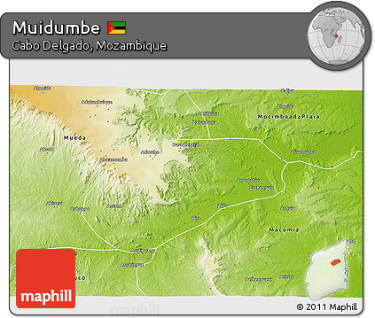 Physical 3D Map of Muidumbe