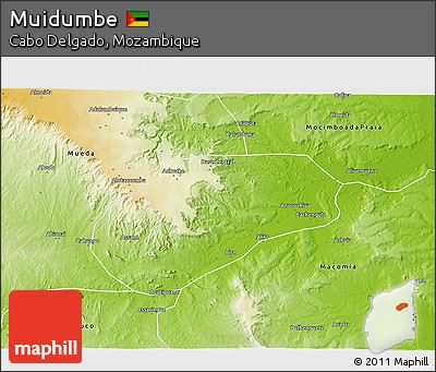 Physical 3D Map of Muidumbe