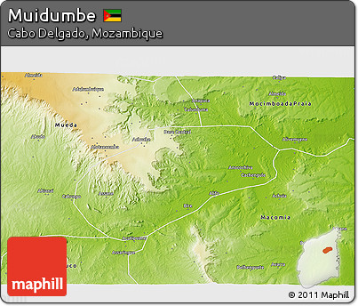 Physical 3D Map of Muidumbe