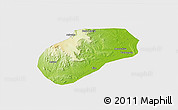 Physical 3D Map of Muidumbe, single color outside