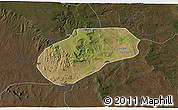 Satellite 3D Map of Muidumbe, darken