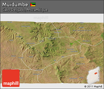 Satellite 3D Map of Muidumbe