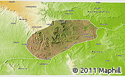 Satellite 3D Map of Muidumbe, physical outside