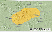 Savanna Style 3D Map of Muidumbe