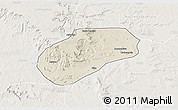 Shaded Relief 3D Map of Muidumbe, lighten