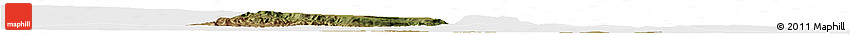 Satellite Horizon Map of Muidumbe, single color outside