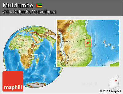 Physical Location Map of Muidumbe