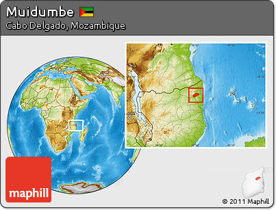 Physical Location Map of Muidumbe