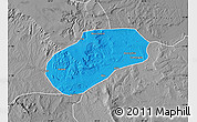 Political Map of Muidumbe, desaturated