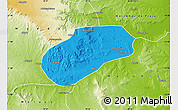 Political Map of Muidumbe, physical outside