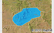 Political Map of Muidumbe, satellite outside