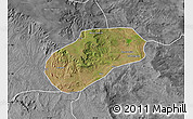 Satellite Map of Muidumbe, desaturated