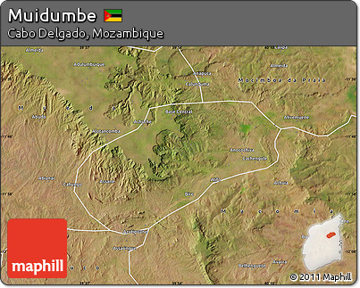 Satellite Map of Muidumbe