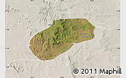 Satellite Map of Muidumbe, lighten