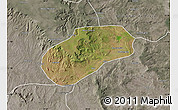 Satellite Map of Muidumbe, semi-desaturated