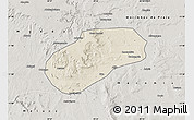 Shaded Relief Map of Muidumbe, semi-desaturated